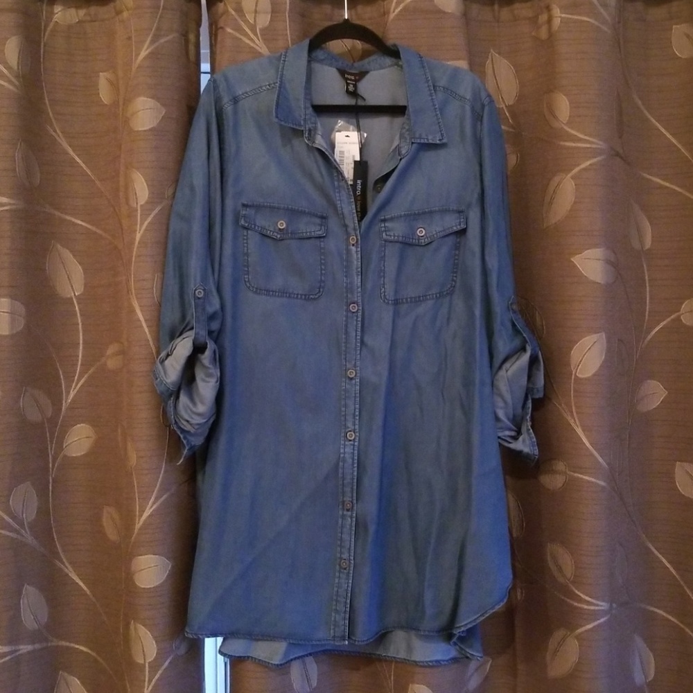 Denim Shirt Dress/Tunic